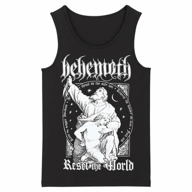 Sert Kaya Kolsuz Grafik Tees Kalite Behemoth Tank Tops