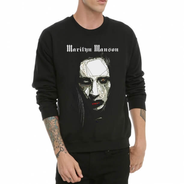 Hoodie do pescoço de grupo de Marilyn Manson do metal