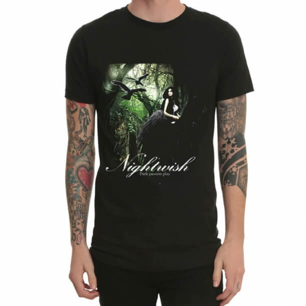 Tshirt noir de bande de Nightwish de métal lourd