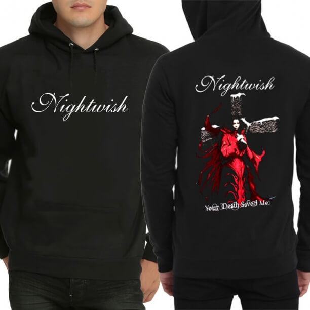 Camisola com capuz Nightwish do metal pesado para a juventude