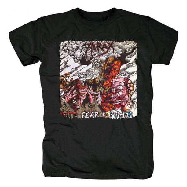 T-Shirt in metallo Hirax Hate Fear And Power Tees