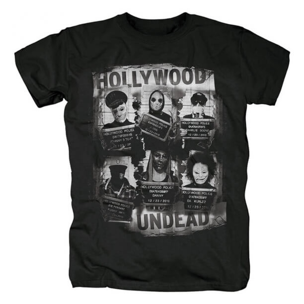 Hollywood-untote Schwan-Lieder T Shirts Metallfelsen-T-Shirt