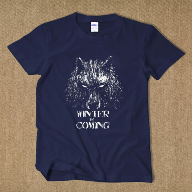 T-shirt House Stark Wolf L'inverno sta arrivando