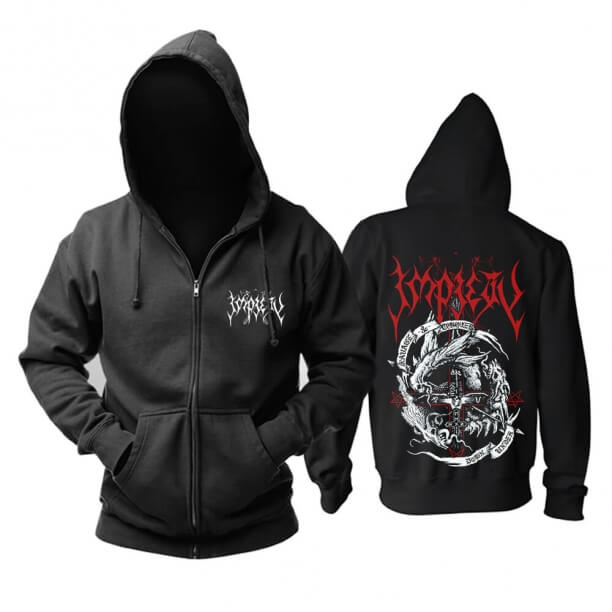 Impiety Kapşonlu Sweatshirt Metal Müzik Kapşonlu