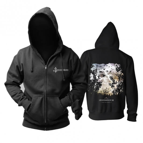Insomnium Hooded Sweatshirts 핀란드 메탈 락 밴드 까마귀