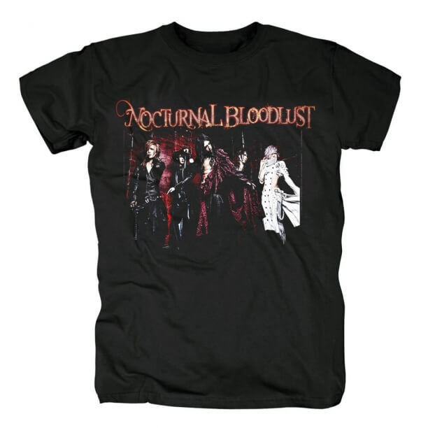 T-shirt Nocturnal Bloodlust du Japon Metal Rock Band