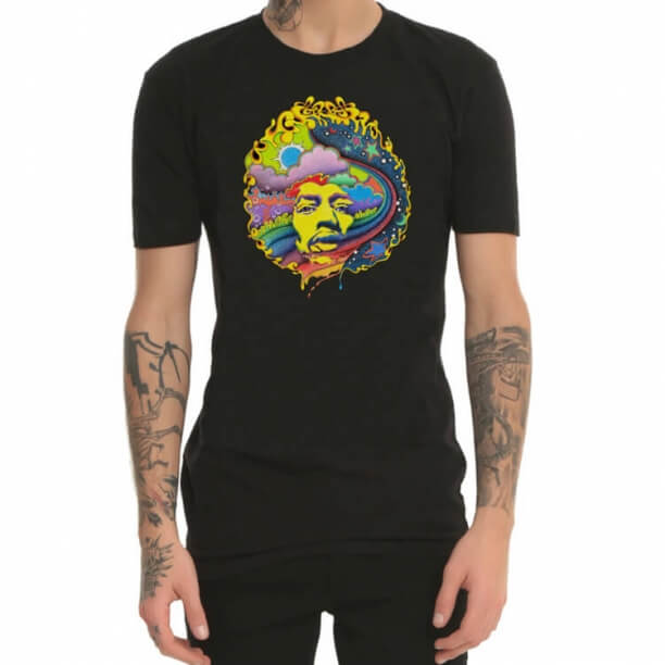 Jimi Hendrix Metal Rock Tshirt pentru bărbați
