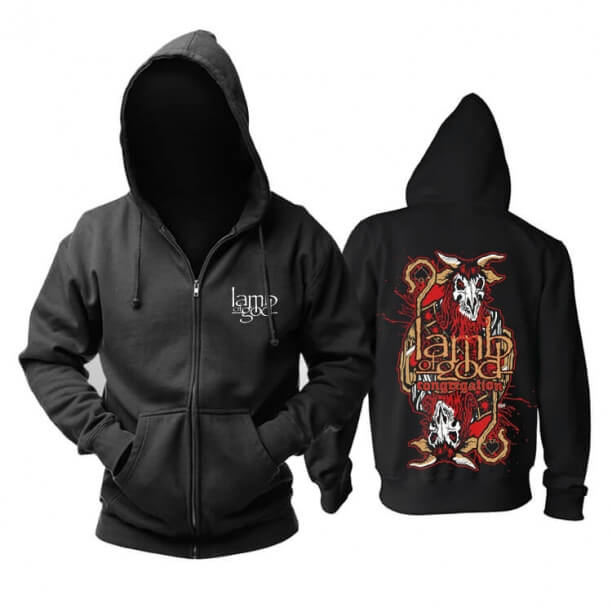 Tanrı Hoody Bize Kuzu Hard Rock Metal Müzik Grubu Hoodie