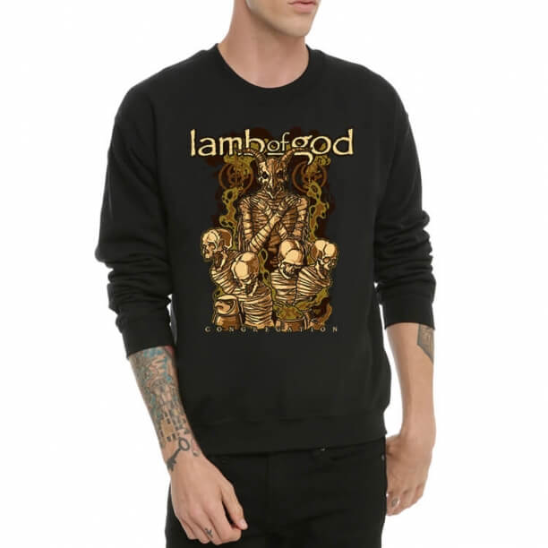 Lamb của Thiên Chúa Ban nhạc Rock Crew Neck Áo cho thanh thiếu niên