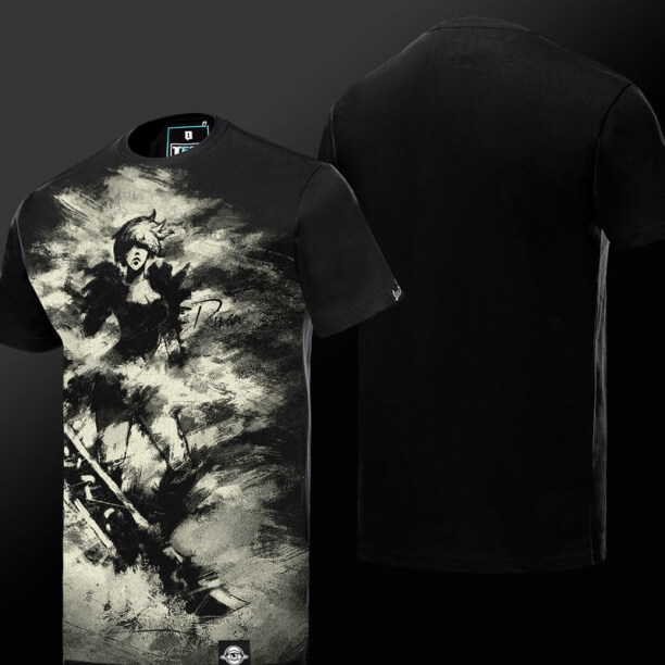 LOL Riven Tshirt Ink Imprimante Exile League of Legends T-shirt