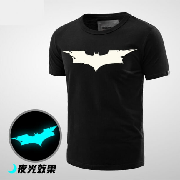 Erkekler Kadınlar için Aydınlık Batman Logo T Shirt