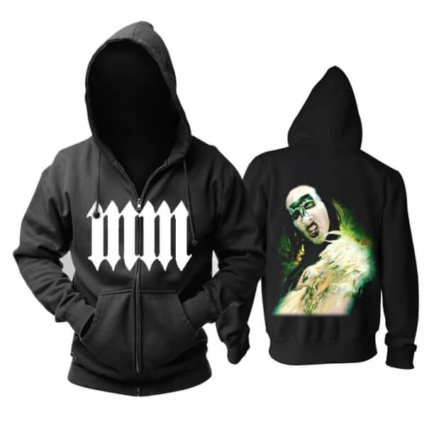 Mikiny s kapucí Marilyn Manson nám s kapucí Metal Music Hoodie