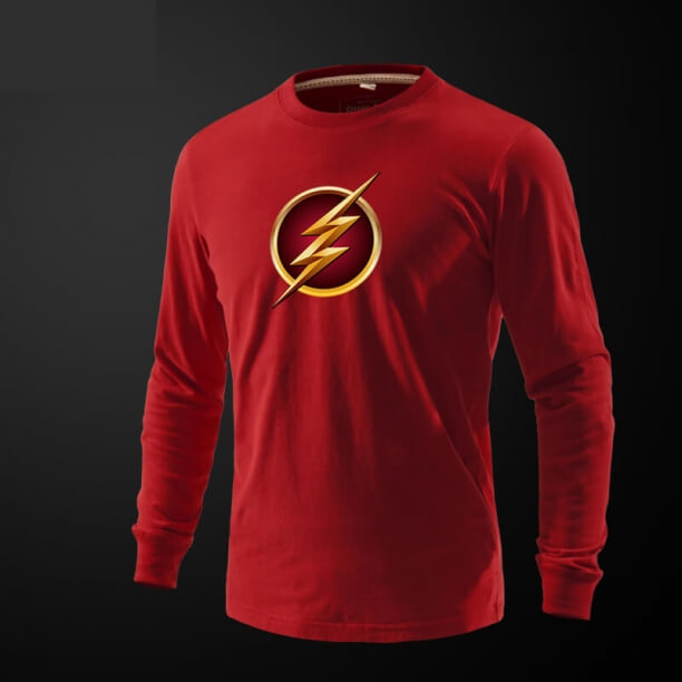 Marve The Flash Anh hùng dài tay áo Tee