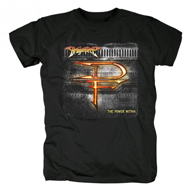 O gráfico do metal Tees Dragonforce o poder dentro Camiseta