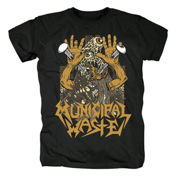 Metal Rock Graphic Tees Municipal Waste T-Shirt