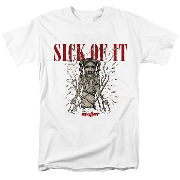Metal Rock Graphic Tees Skillet Band T-Shirt