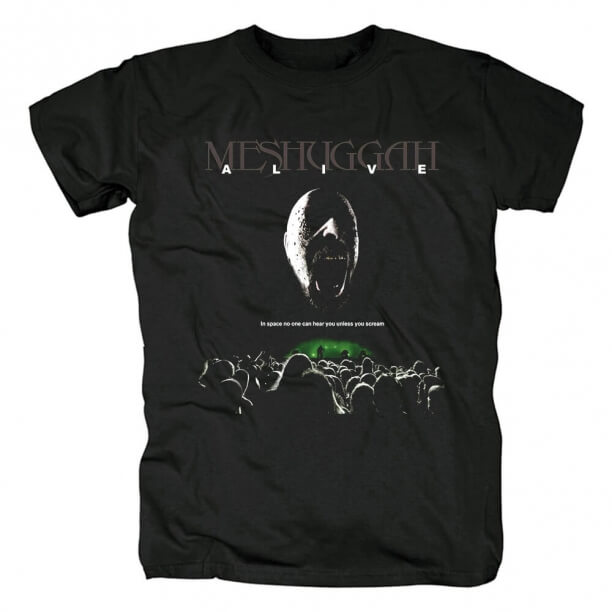 Metal Rock Tees Kalite Meshuggah Tişört