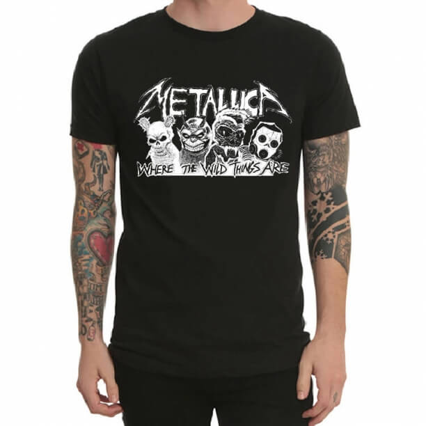 청소년을위한 Metallica Band Tshirt Black Metal Tee