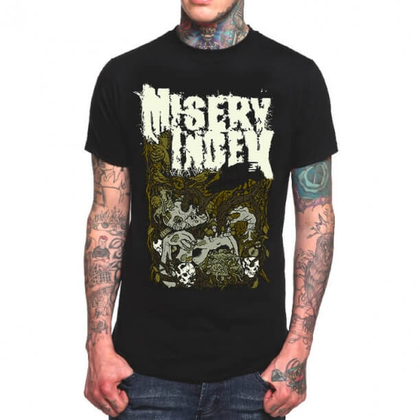 Misery Index Rock T Shirt dla mężczyzn