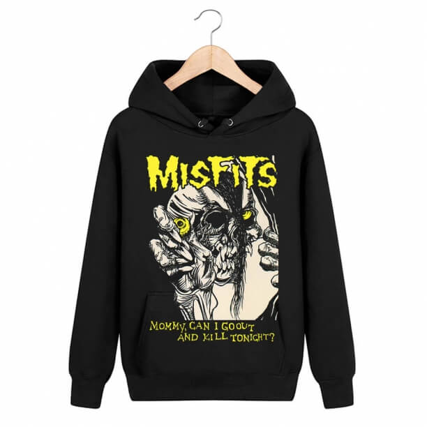 Misfits Hoodie Sert Kaya Punk Rock Grubu Ter Gömlek