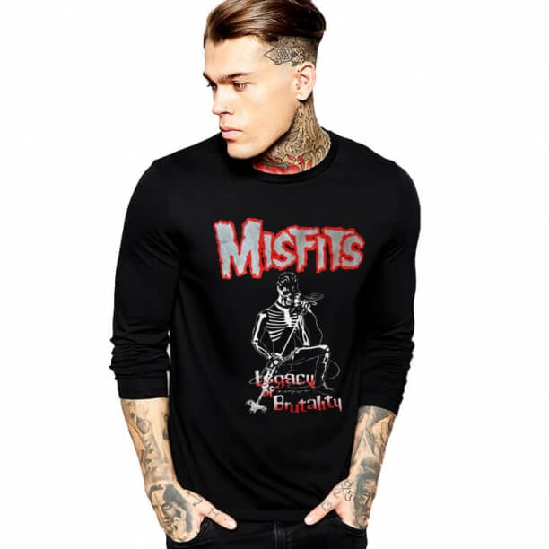 Das Misfits Langarmshirt Rockmusik Heavy Metal T-Shirt