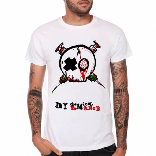 Kimyasal Romantik Band T-Shirt Beyaz