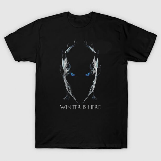 The Night King T-Shirt Vinteren er her Tee