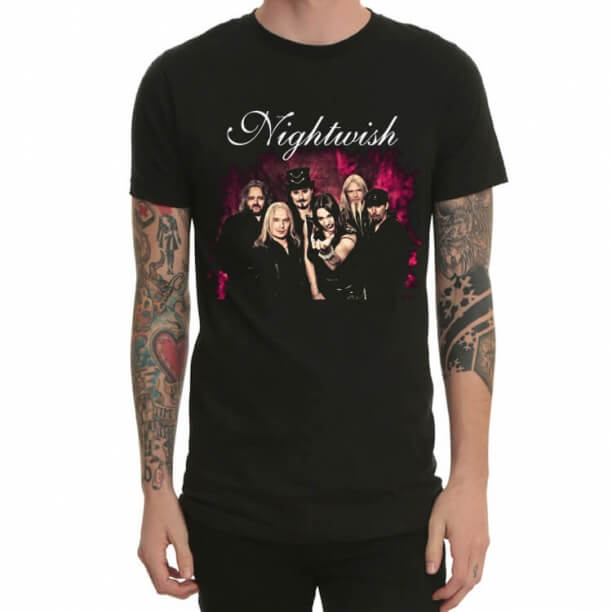 Thành viên ban nhạc Nightwish T-shirt Heavy Metal Black Tee