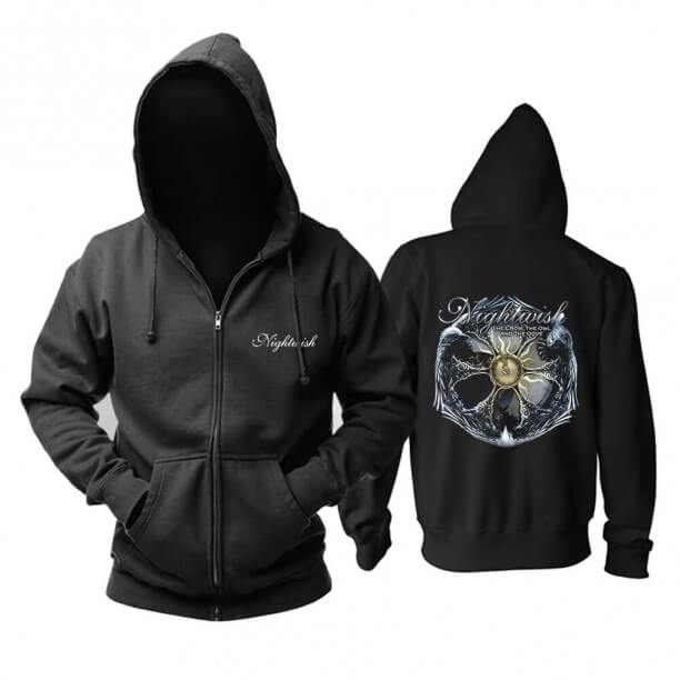 Nightwish Karga, Baykuş Ve Güvercin Kapüşonlu Tişörtü Finlandiya Metal Müzik Hoodie