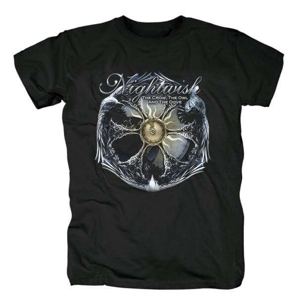 Nightwish The Crow The Owl a Dove T-Shirt Fínsko Metal Shirts