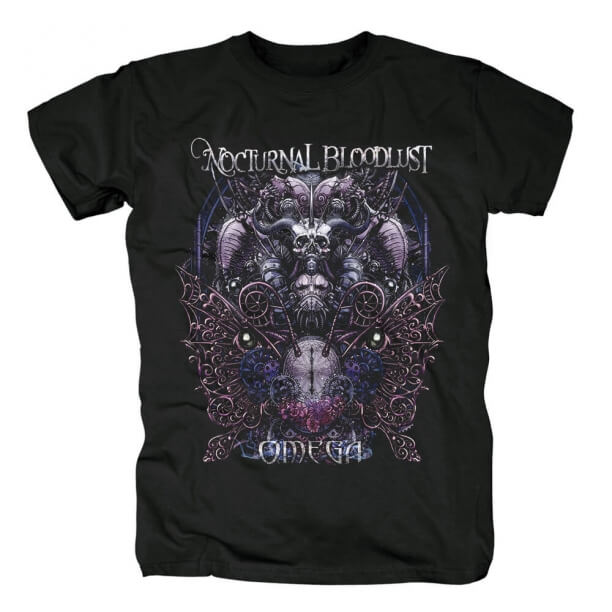 Nocturnal Bloodlust Omega Camisetas Japão Metal T-Shirt