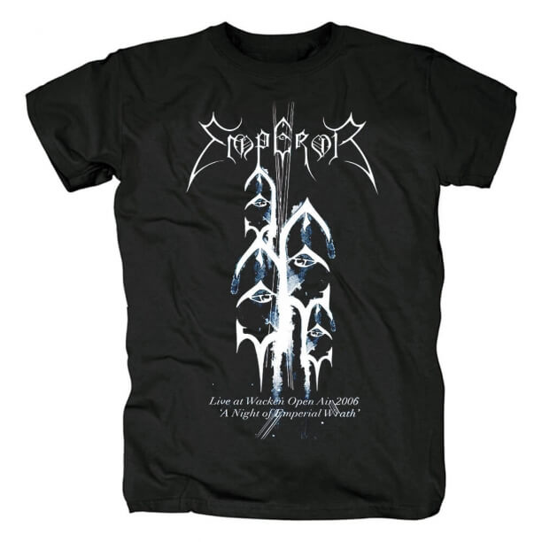 Norsko Black Metal Punk Graphic Tees Emperor Band T-Shirt