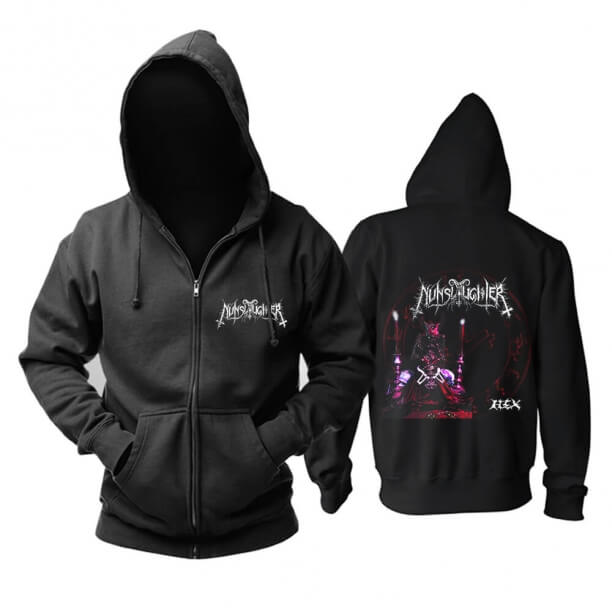 Nunslaughter Hoodie Usハードロックメタルロックスウェット