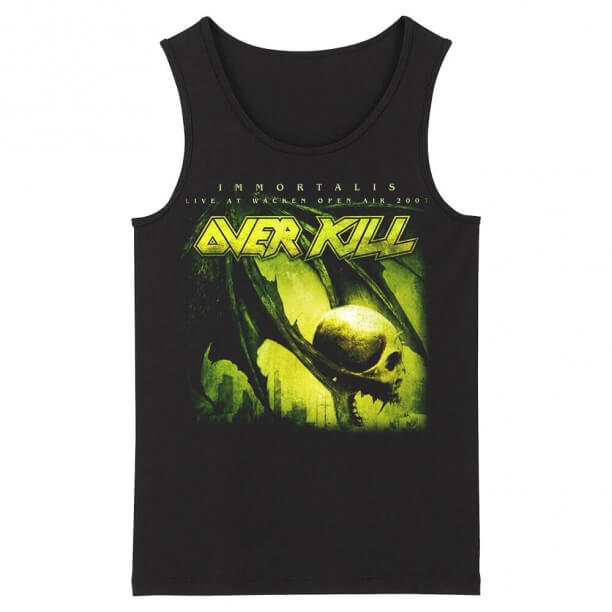 Overkill Sleeveless Tshirts Us Metal Rock Tank Tops