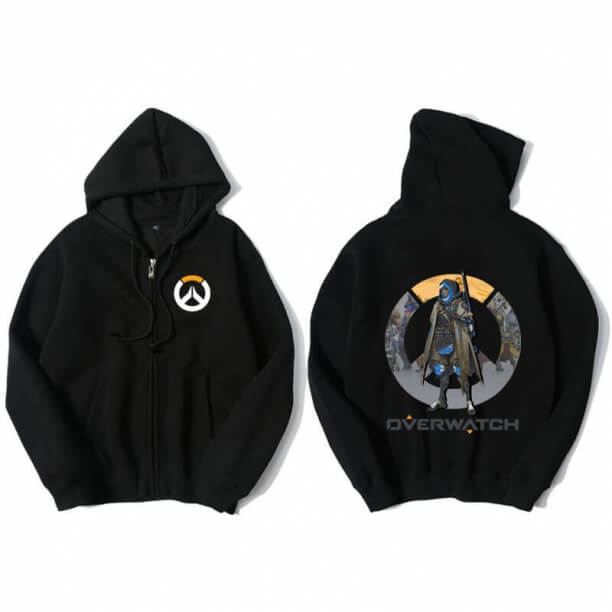 Overwatch ana tricou barbati negru Hoodie