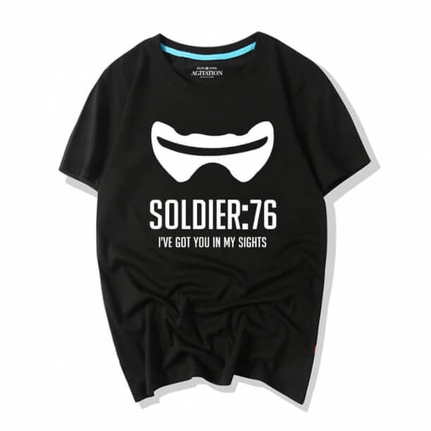  Jeu Overwatch T-shirts Soldat 76 Chemises