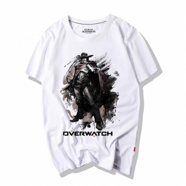  Overwatch inkt print Mccree Tee Shirts