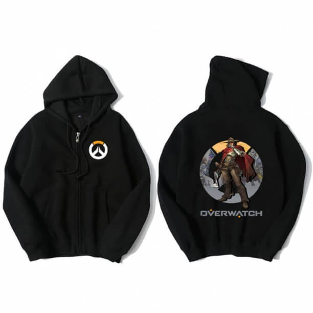 Superwatch McCree sudaderas con capucha hombres negro