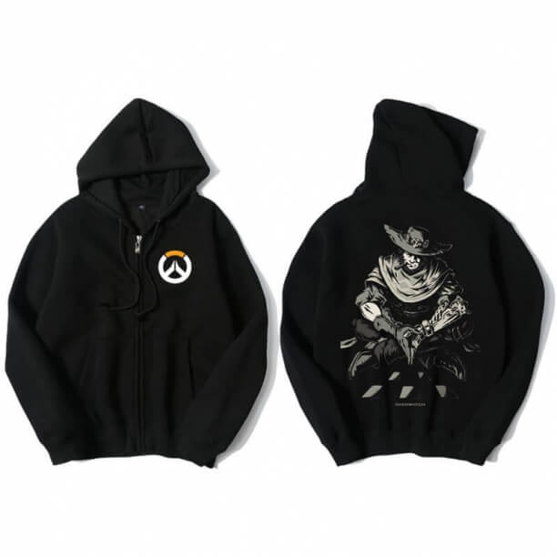 Overwatch Mccree Sweatshirt người đàn ông đen áo len