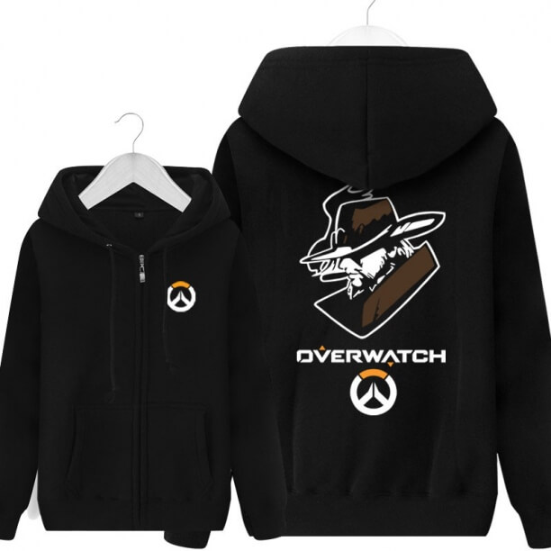 Overwatch ow McCree Hoodie pentru tricou tineri negru sudoare