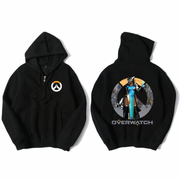 Overwatch Symmetra Hooded Sweatshirts Men Black Hoodie