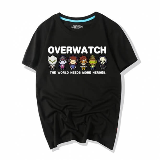  Overwatch videospil tegneserie helte T-shirts 2