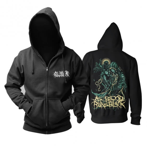 Kan Olarak Çalışır kişiselleştirilmiş Siyah Hoody Hard Rock Metal Müzik Hoodie