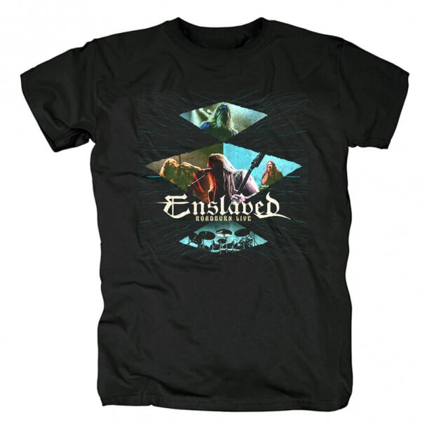 Kişiselleştirilmiş Enslaved Roadburn Live T-Shirt Siyah Metal Gömlek