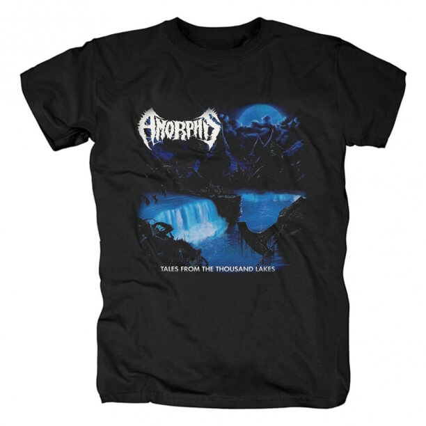 Kişiselleştirilmiş Finlandiya Amorphis T-Shirt Punk Rock Grubu Grafik Tees