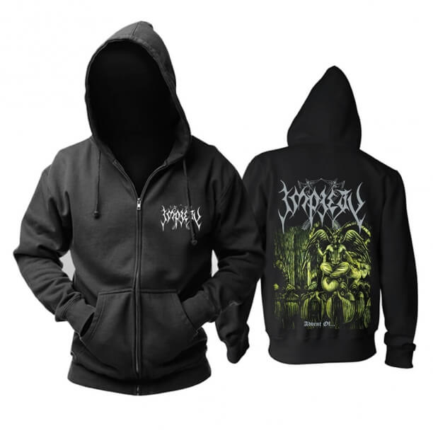 Kişiselleştirilmiş Impiety Kapşonlu Tişörtü Metal Müzik Grubu Hoodie