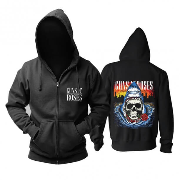 Personalised Us Guns N' Roses Hoodie Punk Rock Band Sweat Shirt