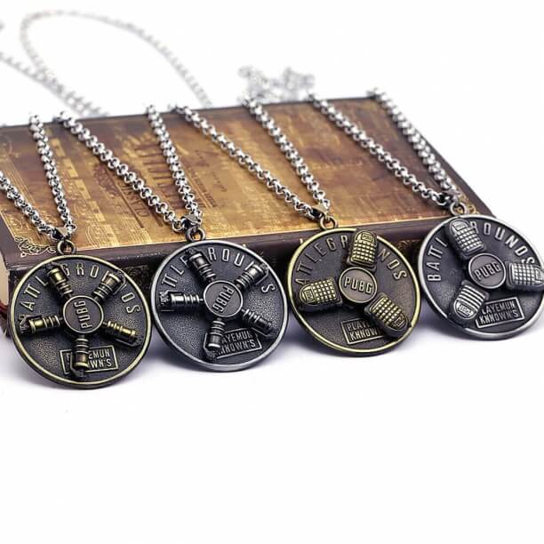 Playerunknown Rotating metal 3D Necklace