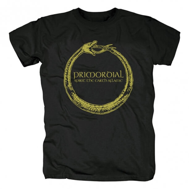 Primordial Camisetas T-shirt da rocha do metal do preto do hard rock de Ireland