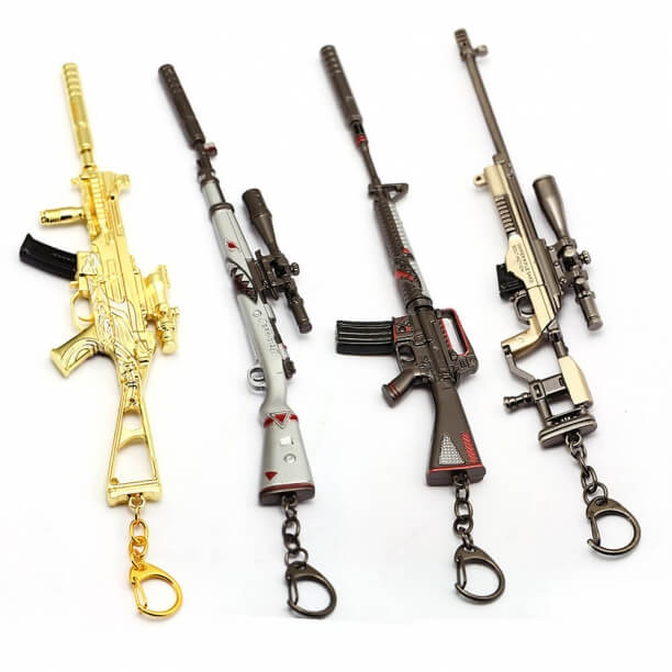 Pubg 17cm Metal weapon gun model Keychains